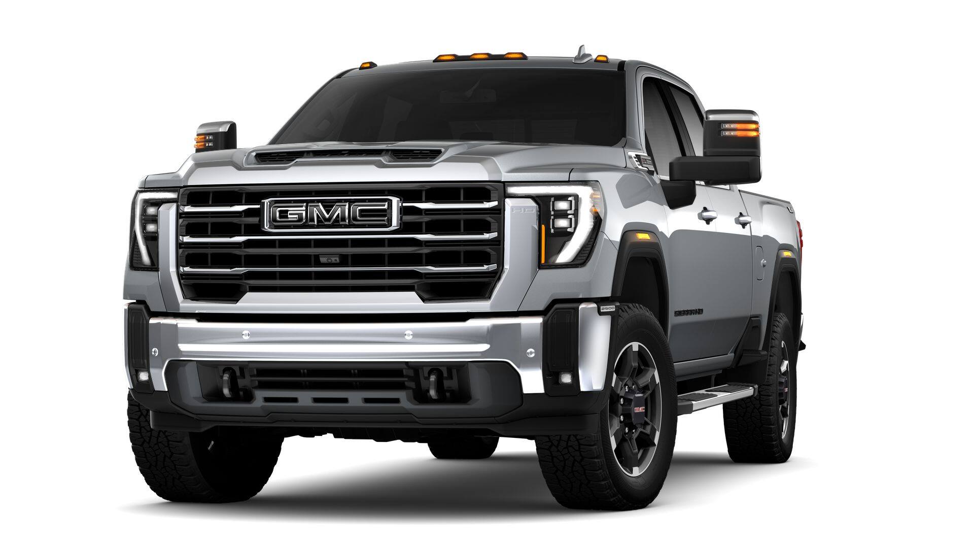 2026 GMC Sierra 2500 HD SLT in Sterling Metallic — front three-quarter view