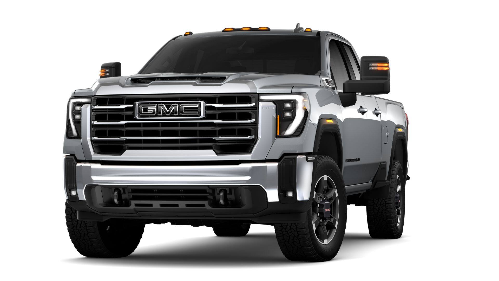 2026 GMC Sierra 2500 HD SLE in Sterling Metallic — front three-quarter view