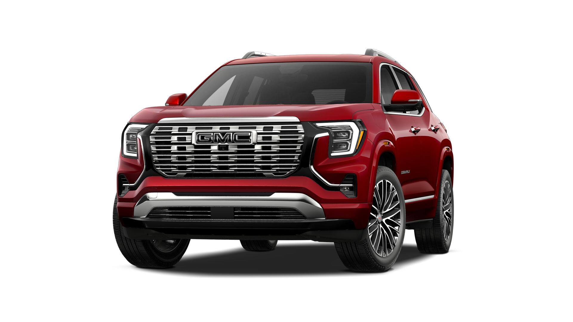2027 GMC Terrain AWD Denali in Volcanic Red Tintcoat — front three-quarter view