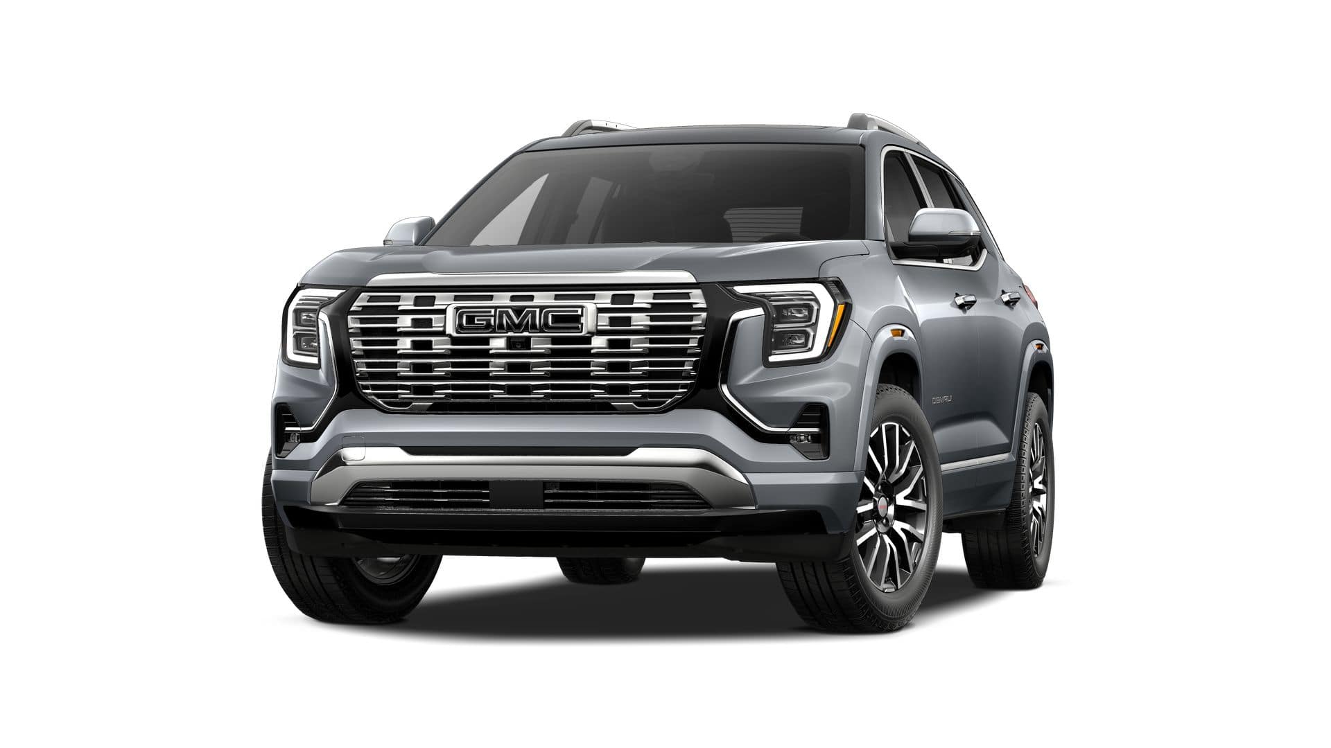 2027 GMC Terrain AWD Denali in Sterling Metallic — front three-quarter view