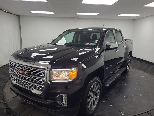 2022 GMC Canyon Denali in Onyx Black — front three-quarter view