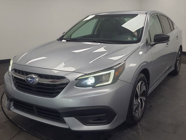 2021 Subaru Legacy Base in Silver — front three-quarter view