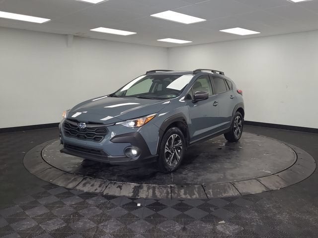 2025 Subaru Crosstrek Premium in Blue — front three-quarter view