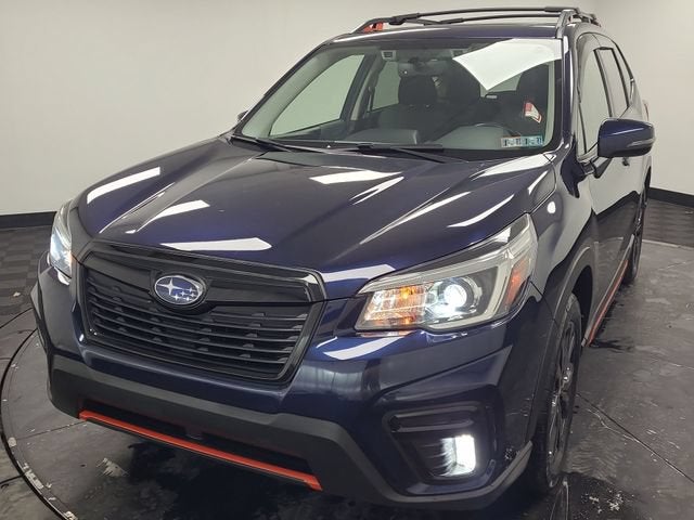 2020 Subaru Forester Sport in Blue — front three-quarter view